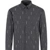 Armani Exchange FW24 Slim Fit Logo Letter Print Long Sleeve Shirt Men shirts Gray 6DZC06-ZN5DZ-55JX