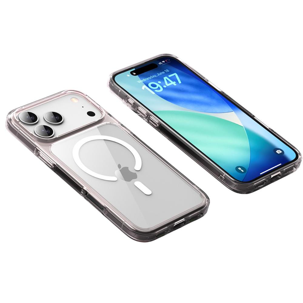 For iPhone 17 Pro Max Case Compatible with MagSafe TPU+PC Clear Phone Back Cover