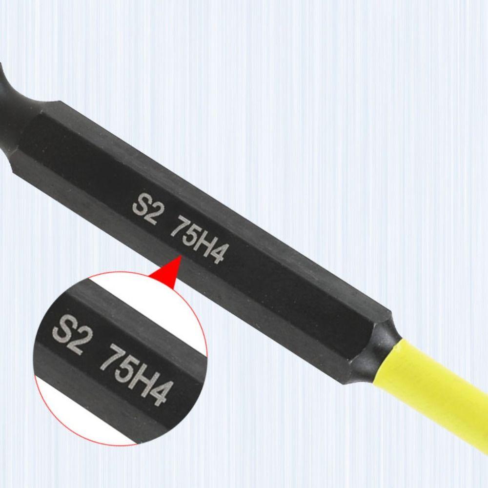 Magnetic Hex Head Screwdriver Bit 75mm Screwdriver Head Set Antirust Impact Driver Drill Bits  Car