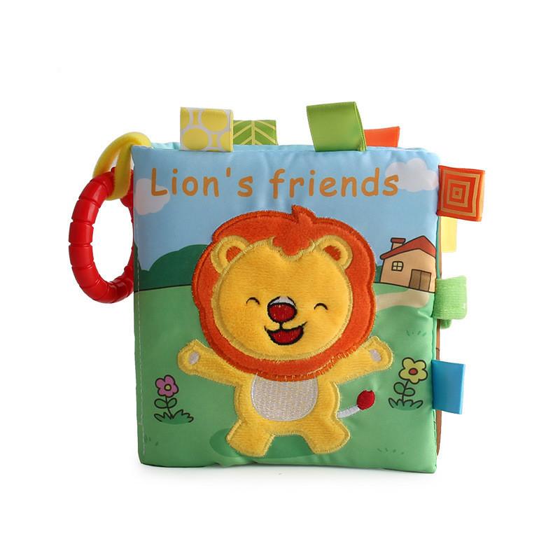 New Baby Cloth Book Hand Book Early Education Puzzle Toy With Sound Paper Cloth Book Bag Lt4960 Owl 0.02kg