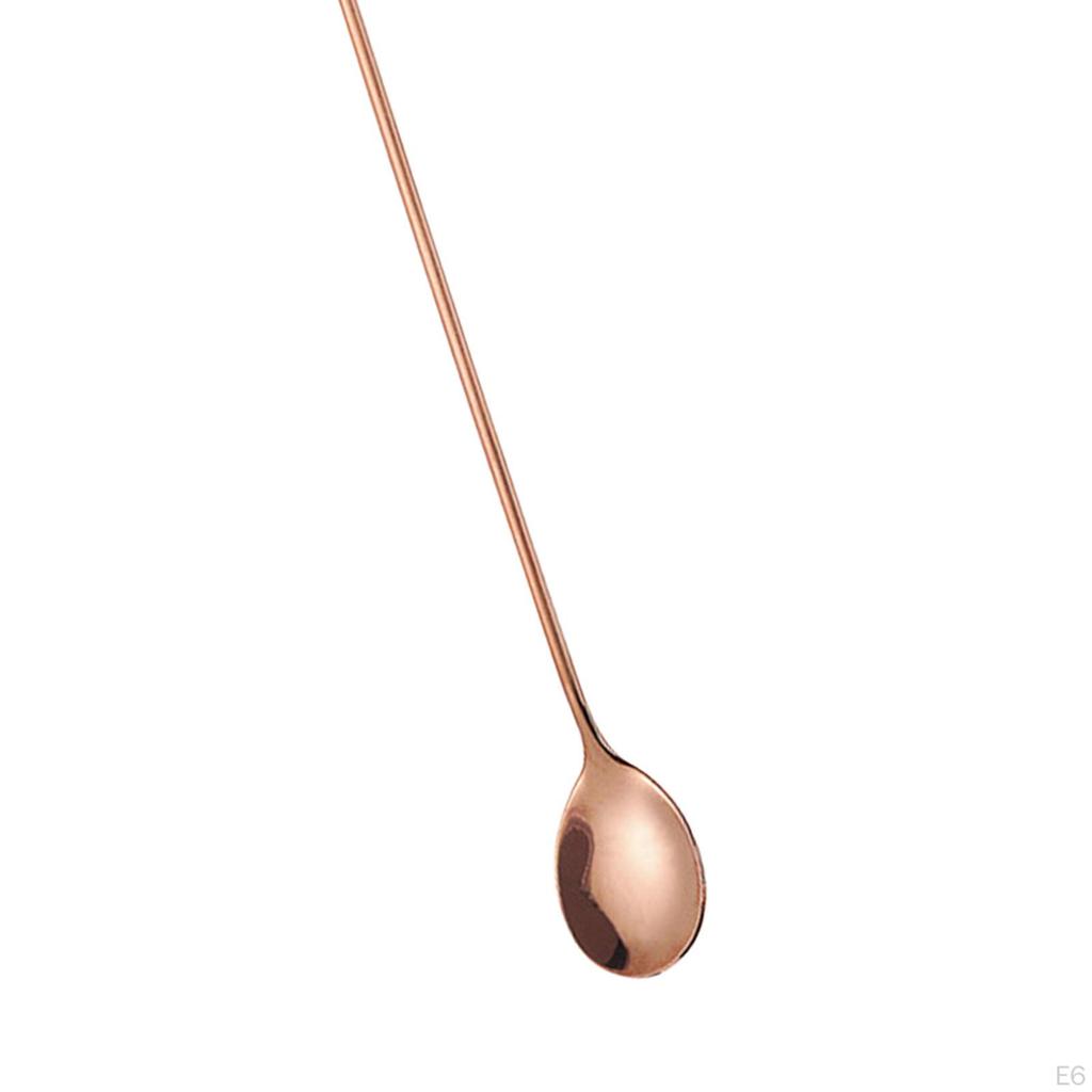 Mixing Spoon Serving Cocktail Stick Easy To Clean Kitchen Utensils Long Handle Stirring Rod