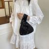 Paillette Knot Handbag Giltter Wrist Bag Simple Sequin Evening Bag  Spring Summer