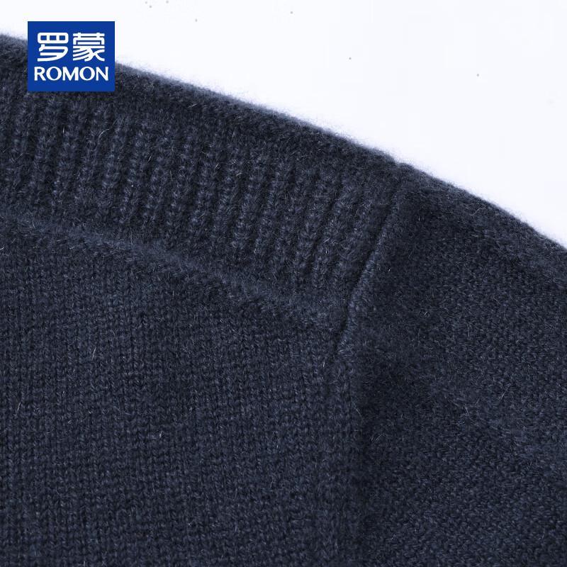 ROMON Men's Thick Pure Cashmere Half-High Collar Sweater
