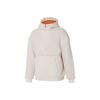 Jaqueta Pulôver com Capuz Casual de Pelúcia Jaquetas Femininas Off-White 929822-01