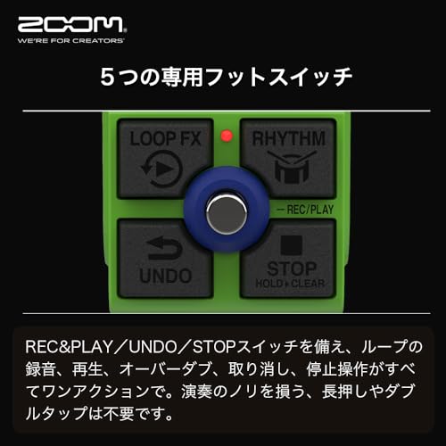 ZOOM MS-90LP Plus Guitar Multi-Effect Pedal Compact Green 3-Year Warranty