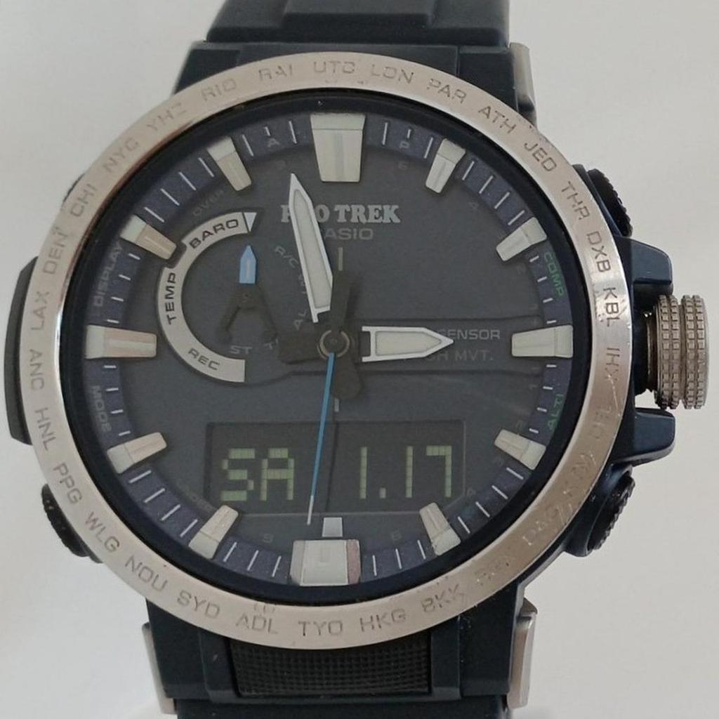Used CASIO PRO TREK RW-60-2ADR Solar Radio Watch