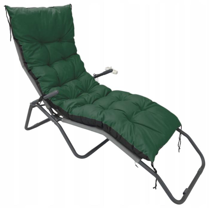 Super Merchant Tuinkussen 180x50 Cm Voor Een Ligstoel, Schommelbank, Waterdicht Groen
