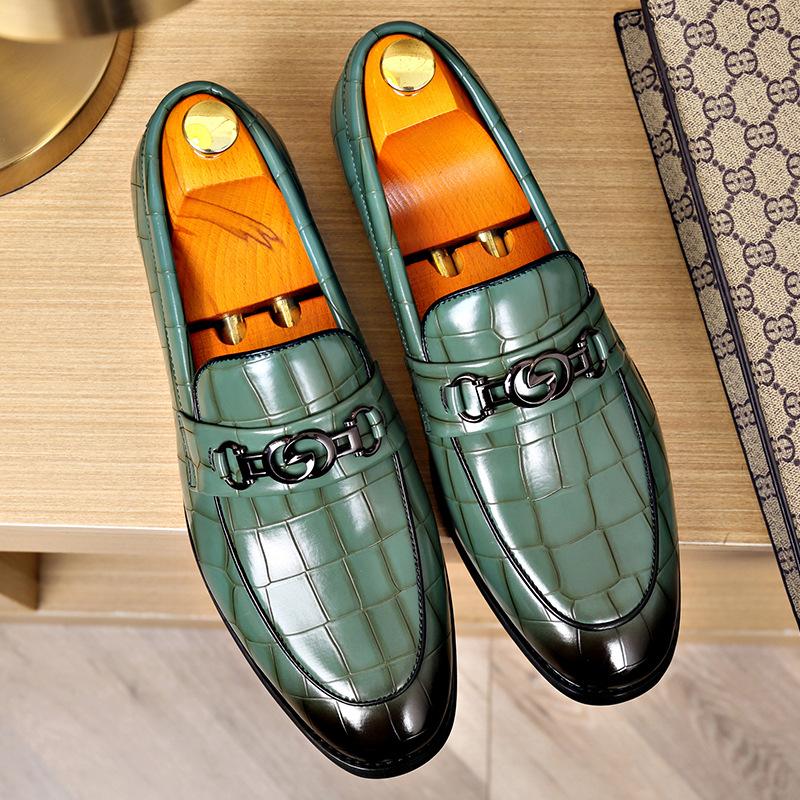 Fashion Big Size Leather Shoes for Men Fashion Casual Spring Autumn Men's Dress Shoe New Designer Luxury Wedding Shoes Loafers Male
