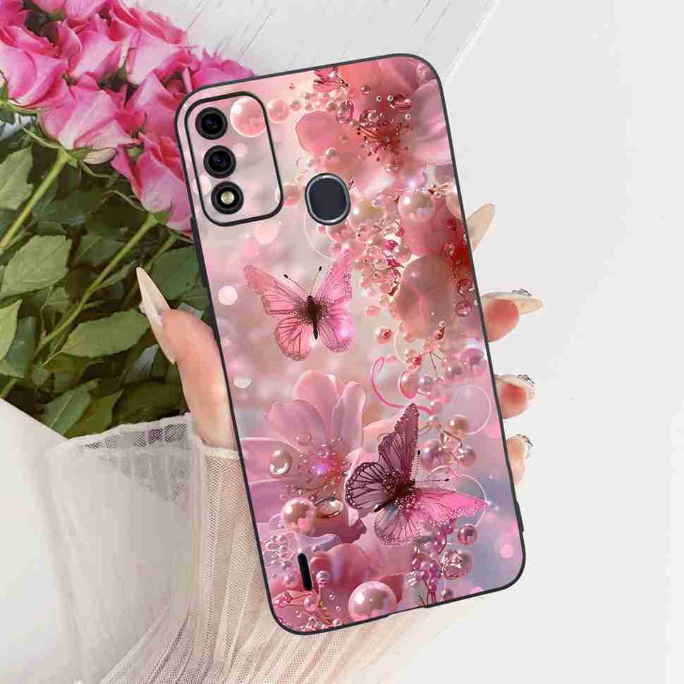 For ITEL A48 Casing Cute Lion Butterfly Silicone TPU Soft Case Protective Shockproof Back Cover For ITEL A 48 ITELA48 Phone Case