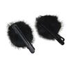 2/5Pcs Hair Clips Black Big Eyes Plush Ball Decor Hair Pins Funny Girl Hair Accessory Hair Decoration