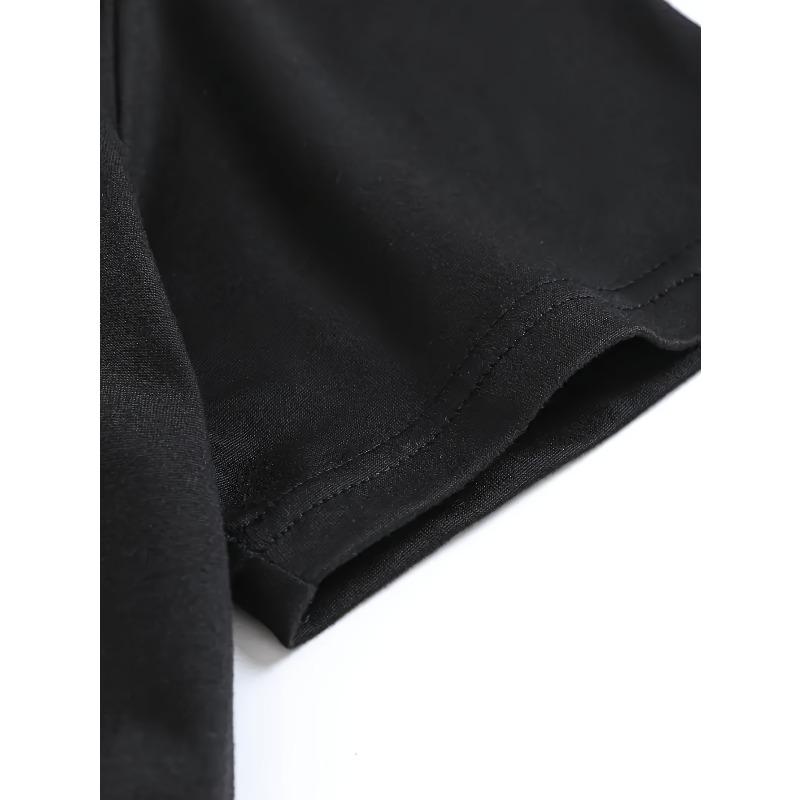 European Size Women'S Printed Short Sleeve T-Shirt, Casual Crew Neck, Animal Pattern, Small Elephant Design, Street Style, Regular Fit