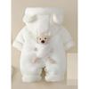 [Combinaison Chaude] Combinaison Chaude à Capuche, Vêtements d'Hiver pour Bébé | Décor d'Ours pour Bébé Nouveau-né, Vêtements de Bébé pour Garçons et Filles
