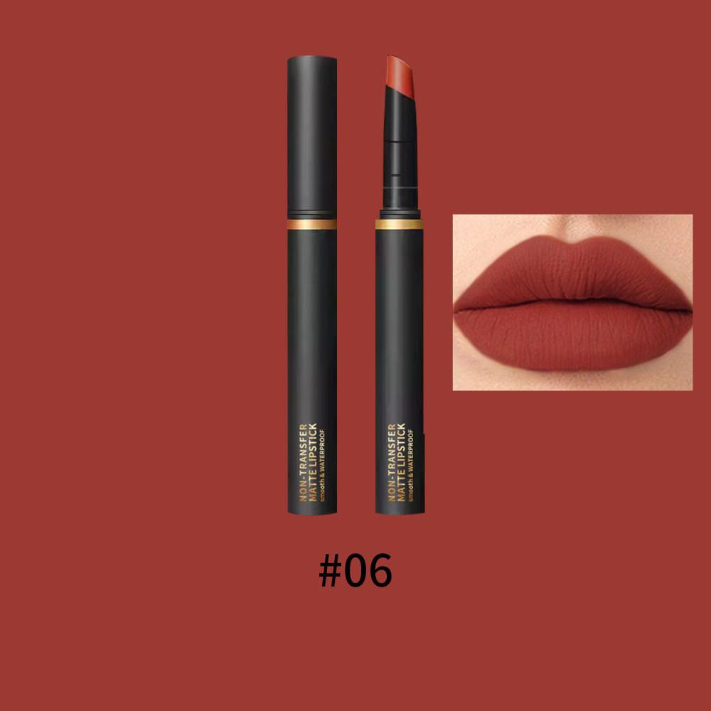 Misiou Beauty Velvet Matte Thin Tube Lip Glaze, samtmatter, leicht zu färbender, nicht leicht zu verfärbender, nicht leicht zu verblassender Lippenstift