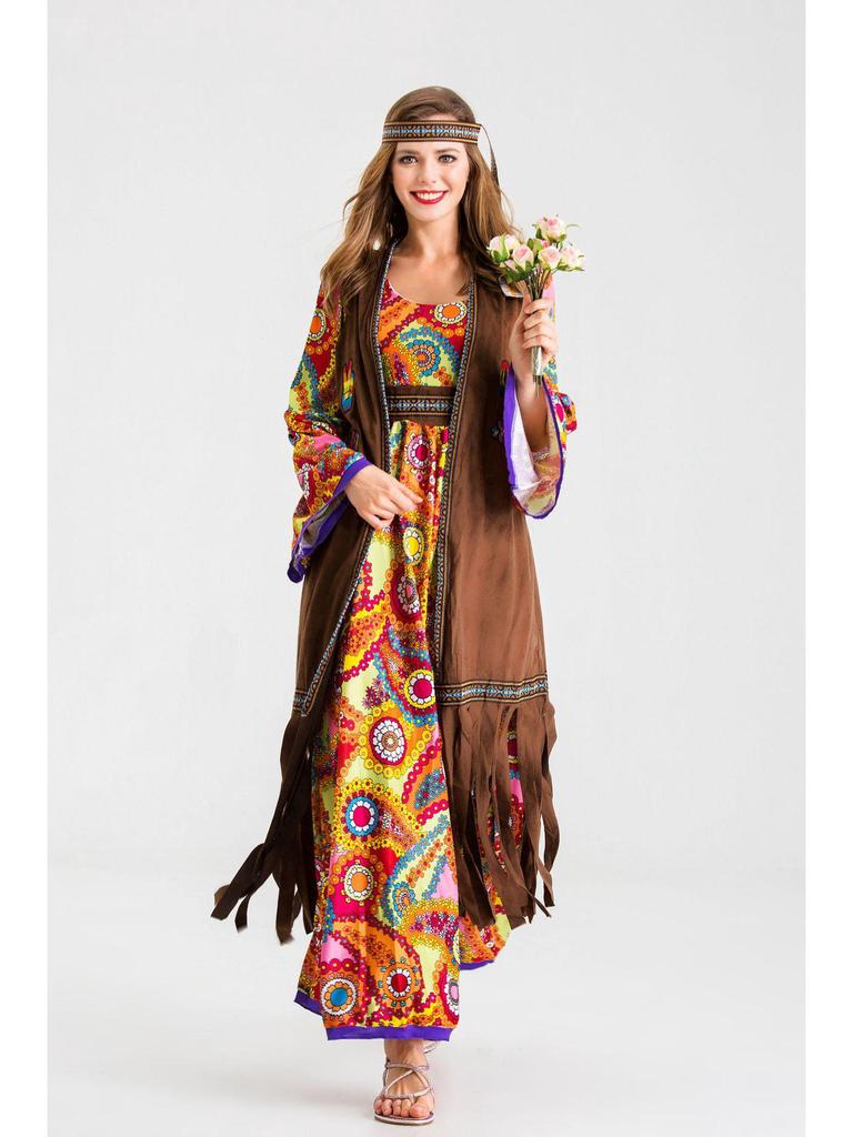 Halloween 70s Disco Hippie Costume