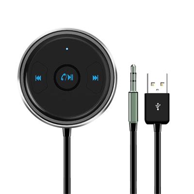 Adaptador AUX Bluetooth Kit Manos Libres para Coche Receptor de Audio Compatible con Siri y Android