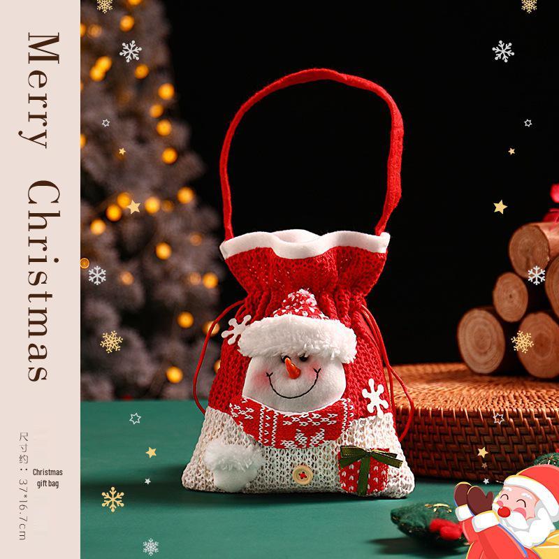 Cross-border Santa Claus Christmas Eve Gift Bag with Candy and Decorations