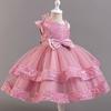 Sequin Fluffy Mesh Princess Dress for Baby Girls - One-Year-Old Banquet/Evening Attire