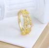 Light Luxury Jewelry Ring Vintage Hollow High Quality Boutique Jewelry for Ladies Attending Event Party Wedding Rings for Women