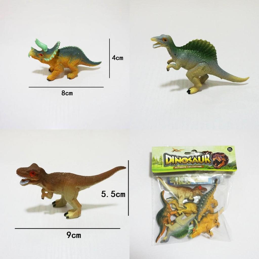Rex T And Triceratops Model Set With Pvc Material For Collectors And Toys Kids