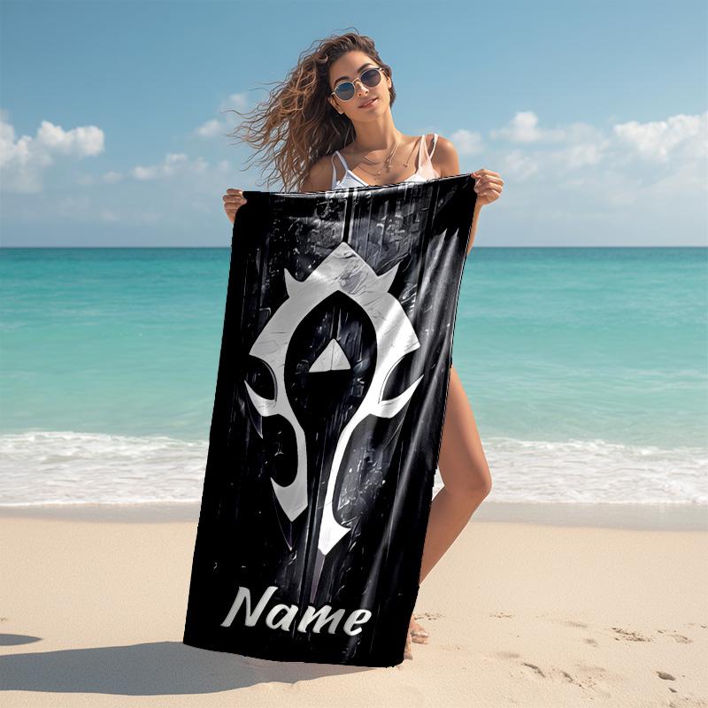 Personalized Customized Proof Beach Towel with World of Warcraft Pattern - Soft, Absorbent,quick-drying,perfect Swimming,camping&bathing