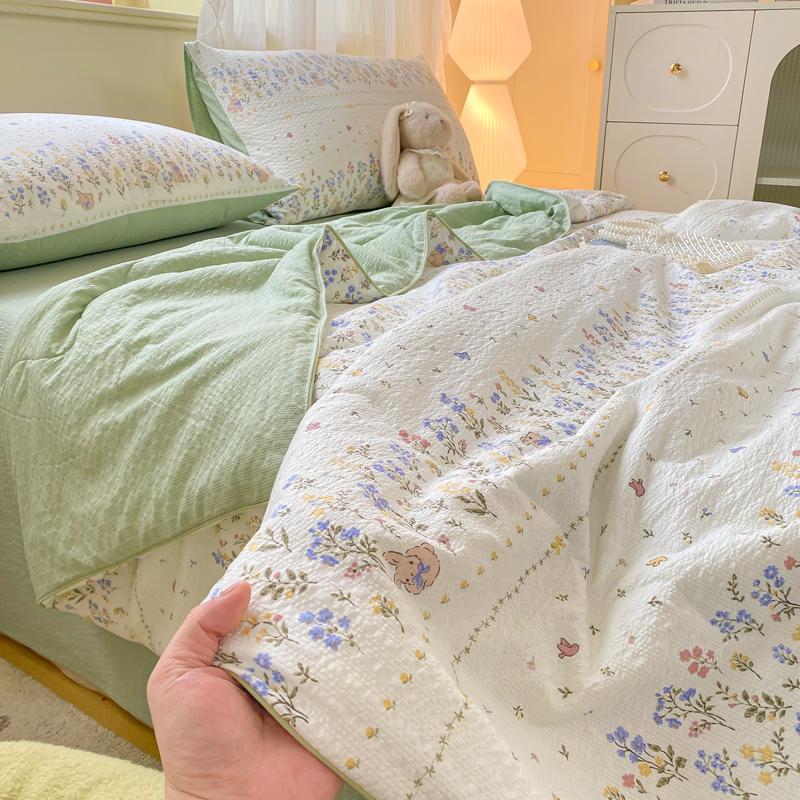 Yongyou Wanxiao Fresh Puff Cotton Summer Quilt Four Piece Air Conditioner Cool Summer Quilt Core Spring and Autumn Seasonal Quilt