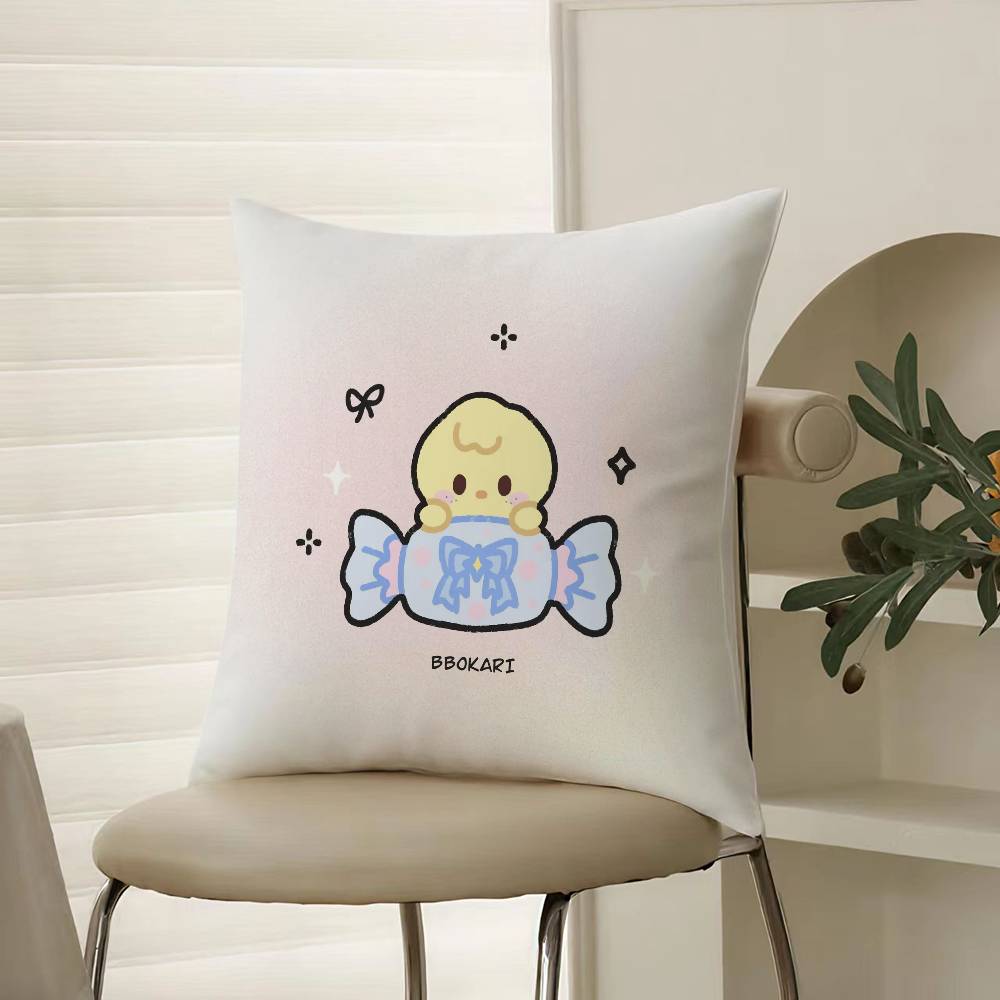 Niedliche Süßigkeiten als Tiere verkleidet Kissenbezug Komfort Sofa Bett Seidig elegant Verdeckter Reißverschluss Dekorative Kissenhülle