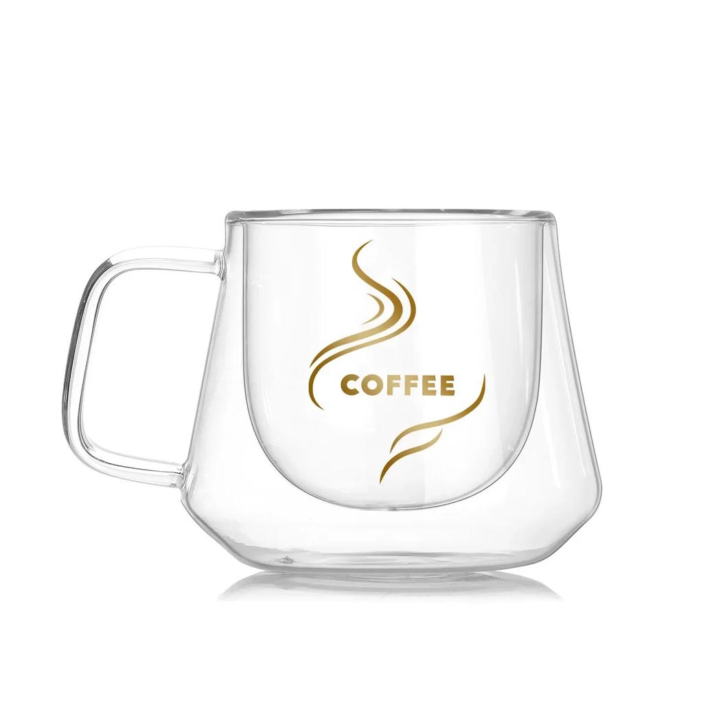 Double Glass Coffee Cup, Heat-resistant Italian Espresso Cup, Insulated Cup, Latte Cappuccino Tea Beverage Set