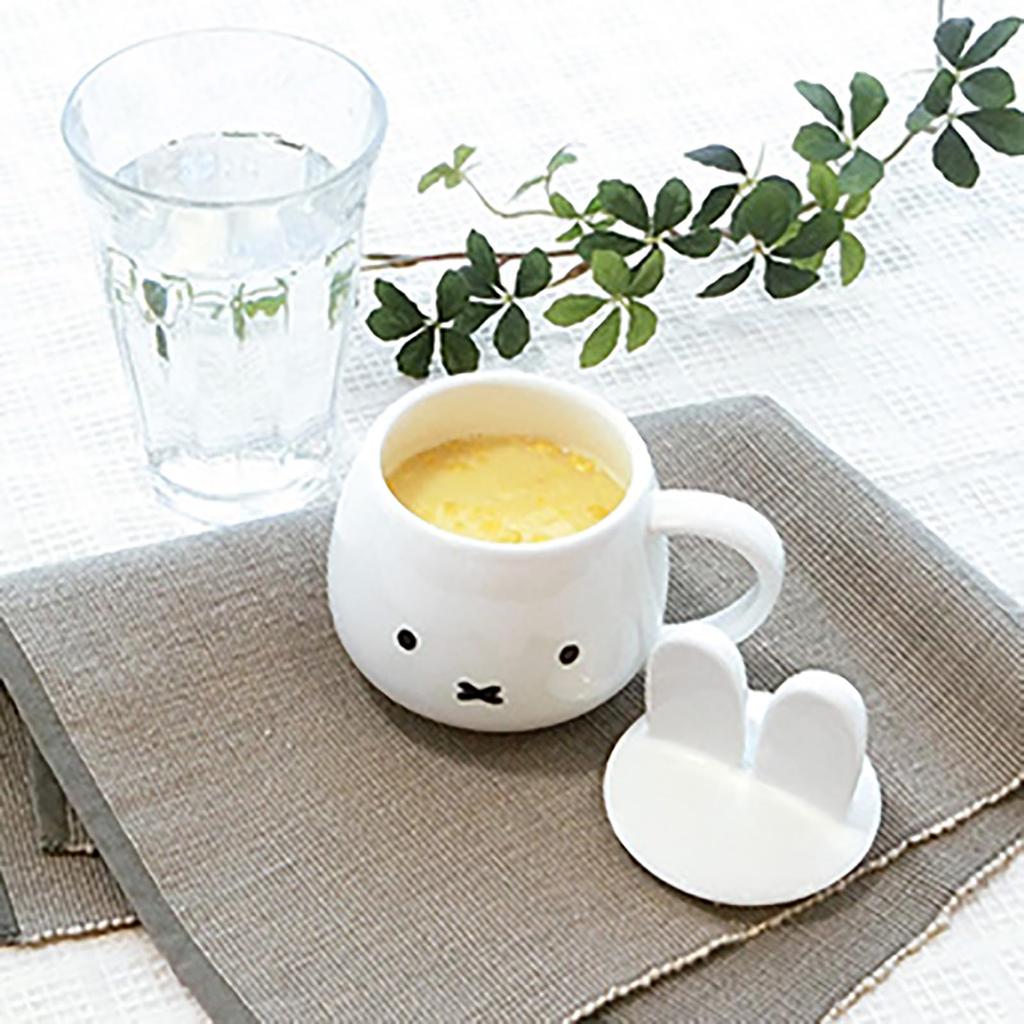 Kanesho Pottery Dick Bruna Mug with Eared 200101 "Miffy" Lid, Approx. 270ml,