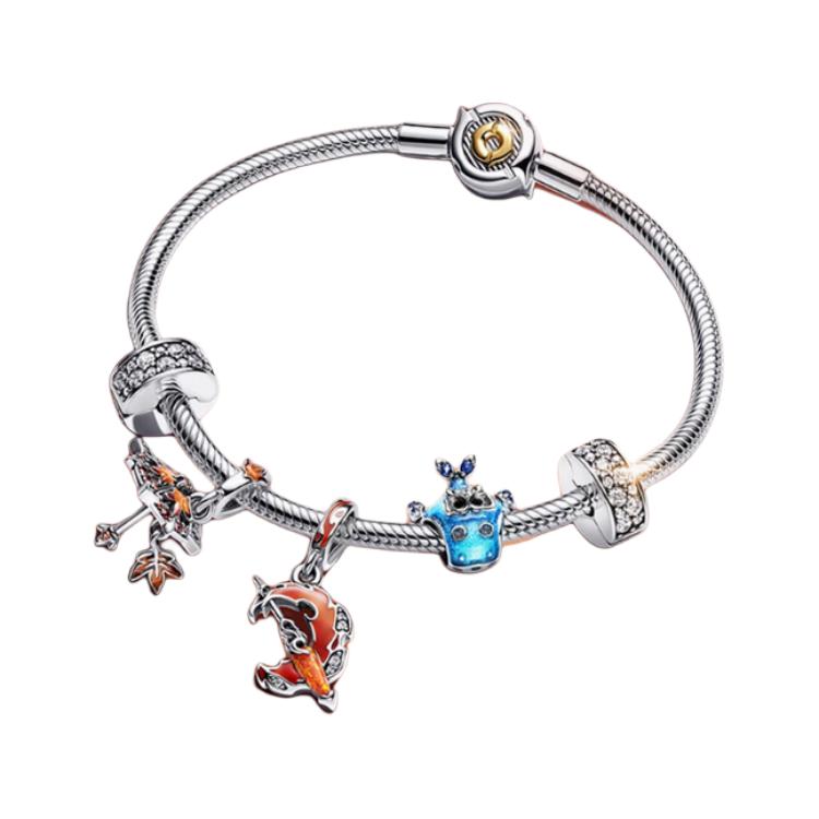 Pandora Zhuang Zhou Gong Sun Li Pendant 925 Silver Bracelet Women bracelet ZT2955 Box,17