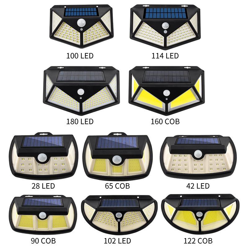 Solar-Wandleuchte 100LED Menschlichen Körper Sensing Mini Garten Licht Outdoor Wasserdicht Garage Licht Straße Licht