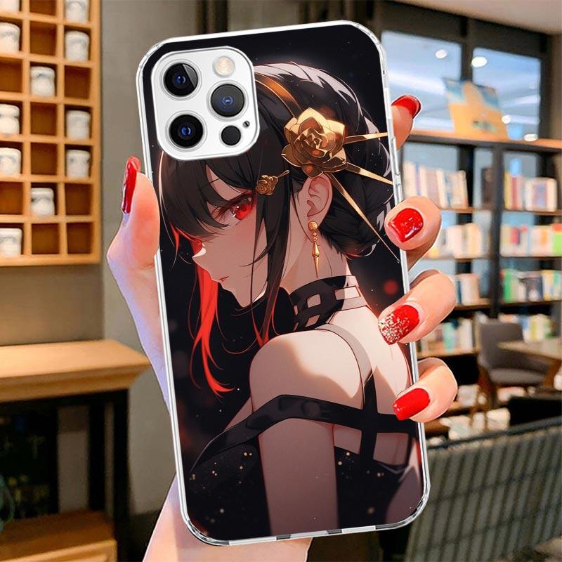 S-Spy Family Yor F-Forger Cover Phone Case For iPhone 16 17 Air 15 14 Pro Max 16E Phone Case 13 Mini 12 11 7 SE 8 Print Pattern