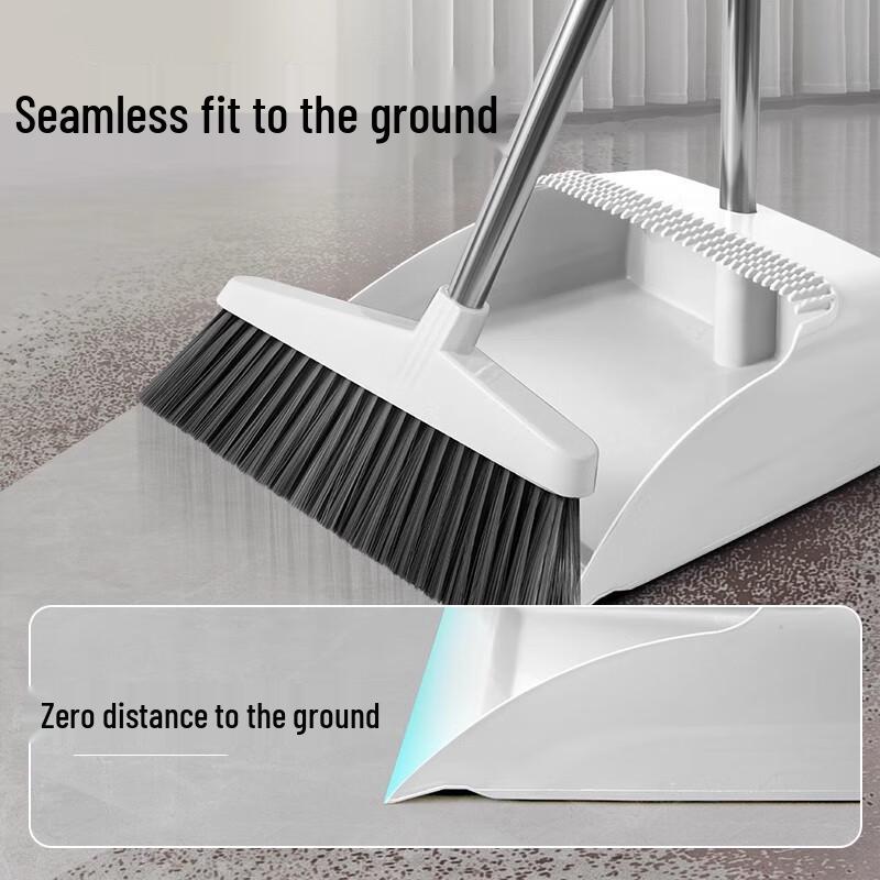 Jialibang Soft-Bristle Broom & Dustpan Set