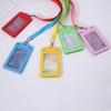 1Pc PU Leather Trifold Duty ID Card Holder Badge Holder for ID Name Card Business Name Tag Student ID Card