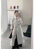 Korean Style High-End Double-Sided Cashmere Coat for Women - Mid-Length, Belted Wool Jacket (2025 Autumn/Winter)