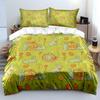 Easter Eggs and Bunny Pattern Bedding Set for Kids Luxury Gift 3pcs Digital Print Comforter Set Soft Comfortable Breathable