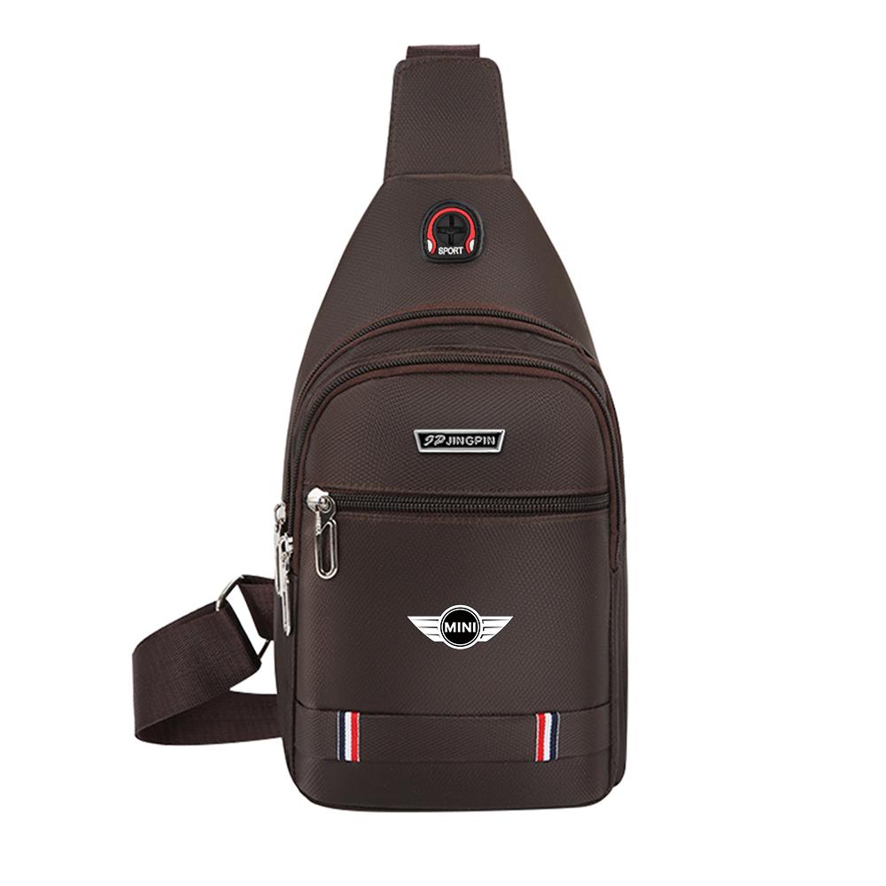 For Mini Cooper JCW WORKS R55 R56 F55 F56 R57 R58 R59 R60 Car Styling One-Shoulder Crossbody Bag Decoration Auto Accessories