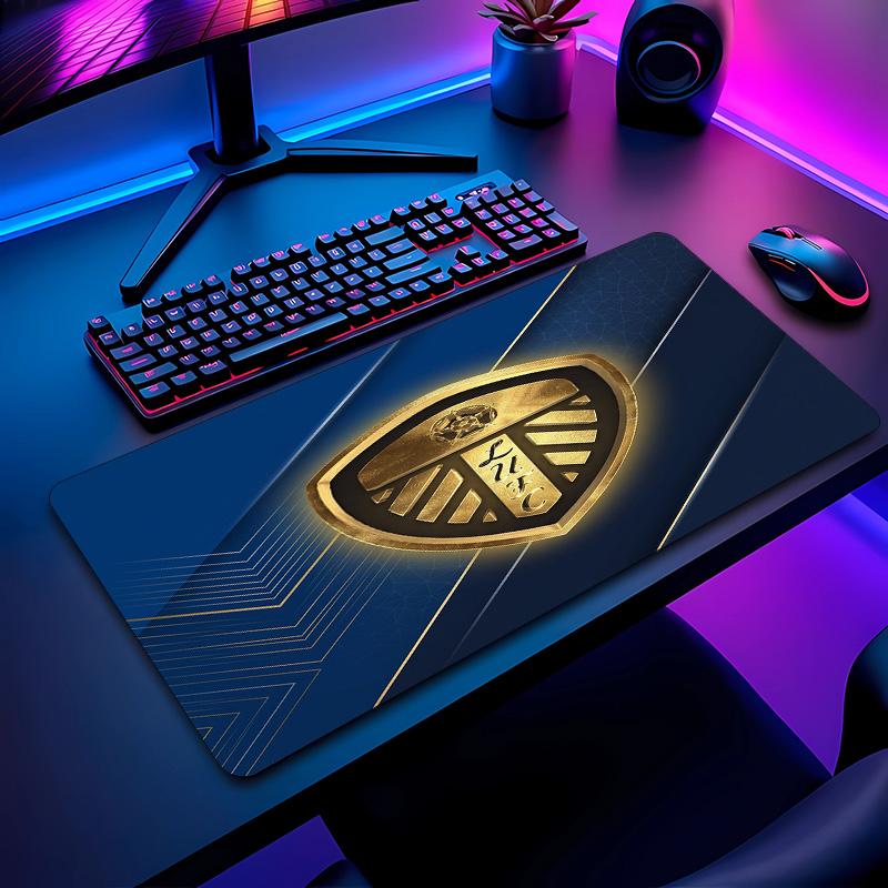 Leeds United Football Pattern Mouse Pad Non?Slip Rubber Base Gaming Mousepad For Desk Office Home