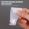 10Pcs Squeeze Lotion Container Refillable Bottle Travel Pack Empty Matte Clear Tube Cosmetic Cream Lotion Shampoo Bath Dispenser
