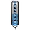 Outdoor Rain Water Meter Large Clear Number Adjustable Height with Thickened Plastic Tube & Metal Stake for Yard Lawn Garden