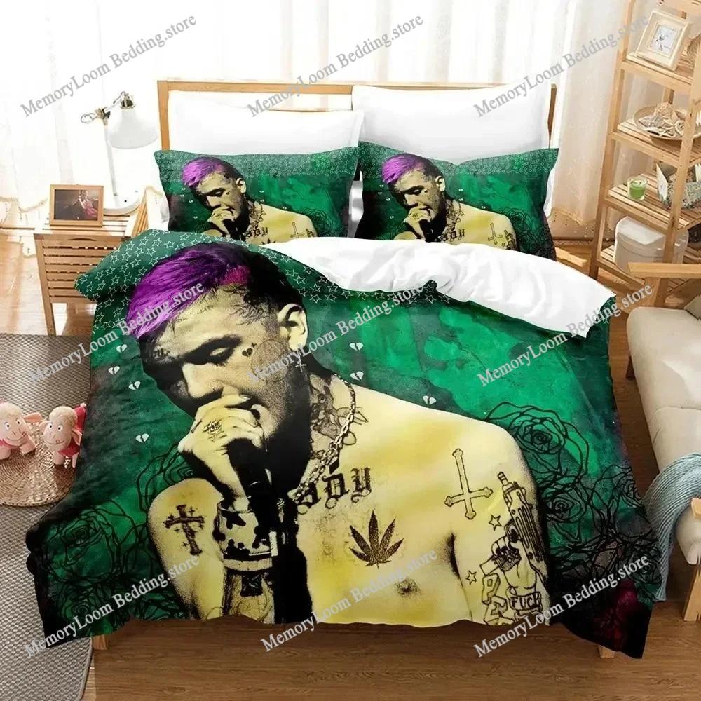 Singer Style Trendy Rapper Lil Peep Bedding Set Twin/Full/Queen Size Duvet Cover Pillowcase Soft Bedroom Set Home Luxury Gift