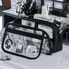 Large Capacity Pencil Bag Simple Stationery Storage Bag Children Pen Case Transparent Pencil Case Students School Supplies
