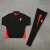 Adult National Team Soccer Training Jerseys Long Sleeve Half Zip Cotton Blend Sports Wear