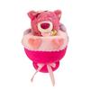 New Strawberry Bear Bouquet Plush Toy for Girlfriend's Valentine's Day Birthday Gift Doll Children's Rag Doll