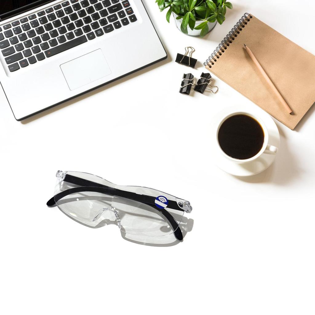 HD Magnifying Reading Glasses With Blue Light Blocking For Seniors Oversized Unframed Design Lightweight Comfort Fit