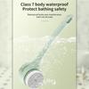 Electric Soft Body Bath Brush Shower Scrubber Double Handle Back Rubbing Machine Long Handle Cleaning Brush Bathroom