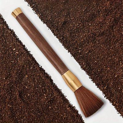 Spazzola per la Pulizia del Macinacaffè Manico in Legno Spolverino per Polvere di Caffè Spazzola per Espresso Strumento da Barista Spazzola per la Pulizia della Macchina da Caffè