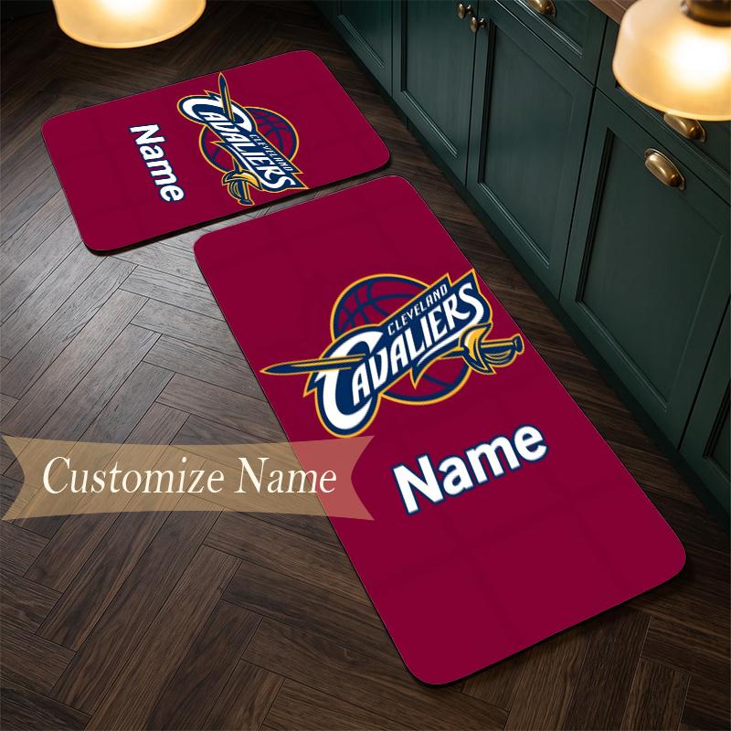 Cleveland Browns (1) Customize Name Flannel Kitchen Mat Soft Non-Slip Kitchen Floor Runner Rug for Home Kitchen Decor