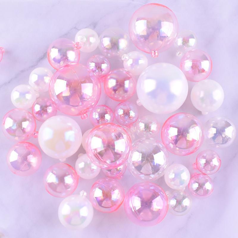 Colorful Spherical Cake Top Transparent Balloon Cupcake Diy Decoration Birthday Party Wedding Anniversary Decoration