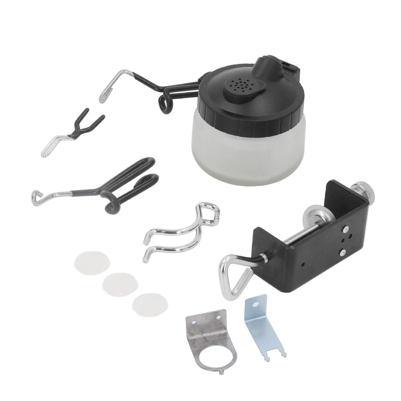 

Держатель аэрографа, нержавеющая сталь, стекло, простая сборка, поворот на 360 градусов, зажим для аэрографа