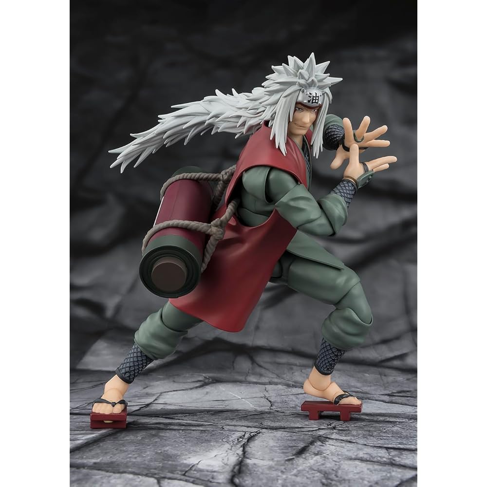 TAMASHII NATIONS Naruto S.H.Figuarts Jiraiya Sage Mode Action Figure with Accessories